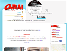 Tablet Screenshot of literie.carai.fr